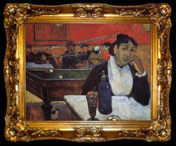 framed  Paul Gauguin Al s Cafe, ta009-2